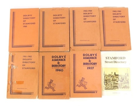 Stamford Interest. A Peter Spiegl & Co Stamford Street Directory for 1996, and a group of Dolby's Directories of Stamford, dated 1957, 1960 to 1965. (8)