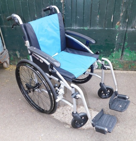 A G Logik mobility folding wheelchair, with information pack.