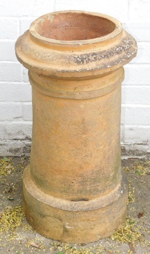 A terracotta chimney pot.