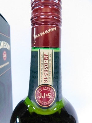 Two bottles of Jameson Whisky, comprising a boxed 700ml and 350ml bottle. (2) - 4