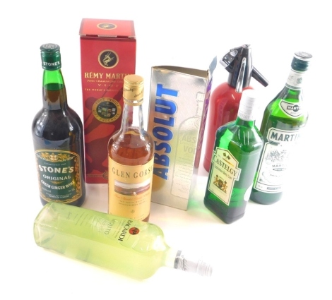 Various alcohol, Martini, Castelgy London Dry Gin, various Bacardi, other boxed items. (a quantity)