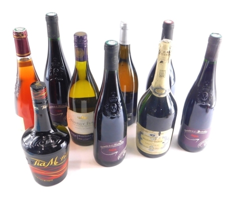 Various alcohol, Anjou, various others similar. (a quantity)