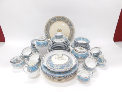 A Wedgwood Florentine part dinner service, to include teapot 18cm high, plates, side plates, dishes, other associated pieces, etc. (a quantity) - 2