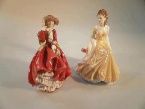 A Royal Worcester figure 'Golden Wedding Anniversary'