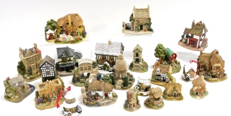 A group of Lilliput Lane cottages, to include Alfresco Afternoons, Queen Of Hearts, The Golden Jubilee, Coronation Arms, Temple Bar Folly, Christmas Pantry, Haberdashery, Gods Providence House, etc., with deeds and certificates.