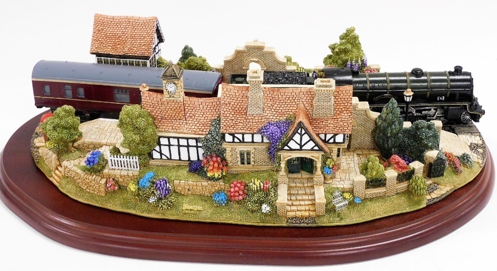 A Lilliput Lane 'The Royal Train At Sandringham' group, edition