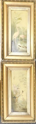 A group of pictures and prints, to include 19thC portrait of a boy in blue, watercolour on paper, 15cm x 10cm, a pair of oil on canvas of birds, each 48cm x 17cm, etc. (a quantity) - 4