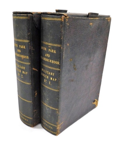 Stanford military sketch maps, Moor Park and Neighbourhood, numbers 1 and 2, finished by the Ordnance Survey, circa 1862, in two slip cases.