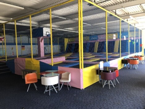 A soft play area, comprising forty seven trampolines, extending to a perimeter of 14.1m x 15.7m. NB. This lot is available for collection by appointment in Orton Southgate, Peterborough For Sale by TENDER - Final bids to be submitted by 12 noon Wednesd