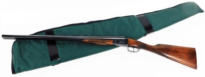 A Gunmark 12 bore side by side shotgun, serial no. 99263. NB. A current valid Shotgun Certificate will be required to view and bid for this lot. For Sale by TENDER - Final bids to be submitted by 12 noon Wednesday 1st June 2022 - All enquiries to Colin