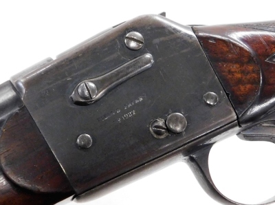 A late 19thC Fields patent single barrel 20 bore shot gun, with breach loading action, no. 1927, circa 1877, of figured walnut stock, barrel 64.5cm. (AF) NB. A current valid Registered Firearms Dealer Certificate will be required to view and bid for thi - 3