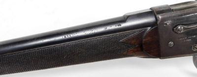 A late 19thC Fields patent single barrel 20 bore shot gun, with breach loading action, no. 1927, circa 1877, of figured walnut stock, barrel 64.5cm. (AF) NB. A current valid Registered Firearms Dealer Certificate will be required to view and bid for thi - 5