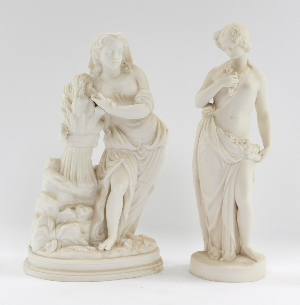 Porcelain. Two Ladies. 30x20x40cm