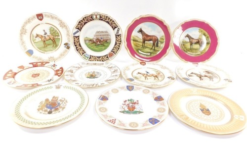 A group of collectors plates, to include the Spode First St Ledger plate, dates to include 1970, 1971, 1972 and 1973, the Spode Dukesbury plates, Derby plate, Brigadier Gerard and others, all mainly relating to horse racing. (a quantity)