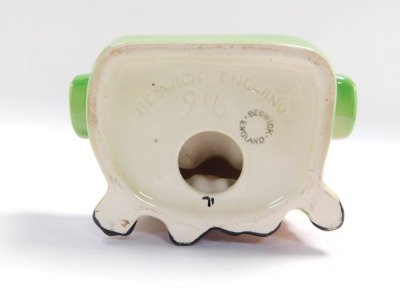 A Beswick pottery ashtray, modelled with three dogs, printed marks, 10cm wide. - 3