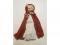 A late 19thC bisque headed cloth bodied Red Riding Hood style doll