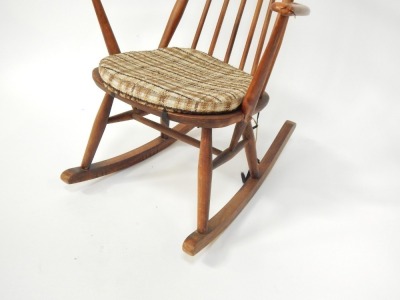 An Ercol beech rocking chair. - 3