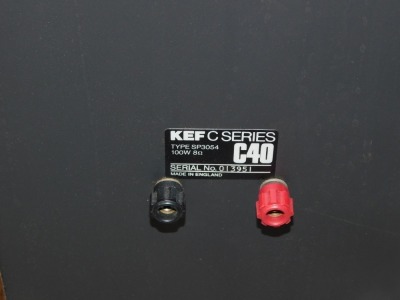 A pair of KEF C40 Series speakers and brackets, 100w. - 3