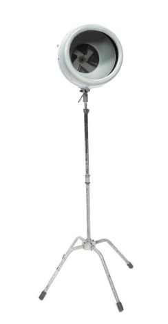 A Rapid Junior MkII vintage hair dryer, on metal base, 140cm high.