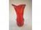 A 20thC large red glass art vase