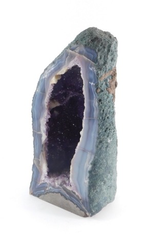 An amethyst geode, of large proportion 55cm high.