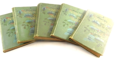 A Navy and Army illustrated, five volumes in stencilled boards.