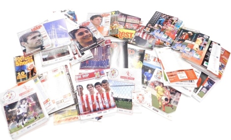 Various football programmes, Lincoln City, 2000's VS Barnsley, various others similar era. (a quantity)