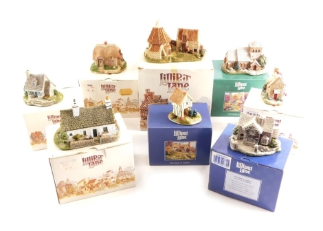 Various Lilliput Lane cottages, Tree Cottage, 10cm wide, etc. (a quantity, boxed)