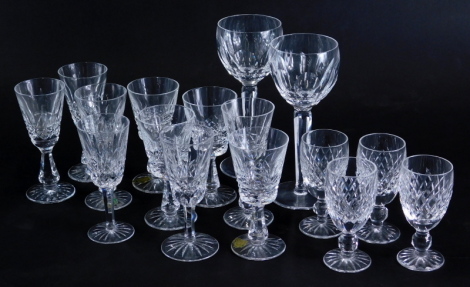 Various Waterford Crystal, to include Boyne, Kenmare and Kathleen patterns, to include pair of glasses, 20cm high etc (quantity)