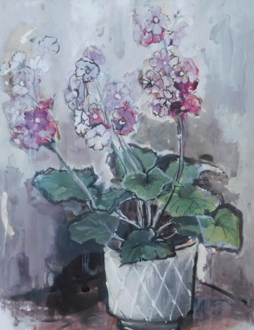 •Sheila Williams (fl.1965). Still life, jug of flowers on a table, watercolour, signed and dated, (19)65, 42cm x 29cm, Ali Goodman, still life, another signed Gold (3).