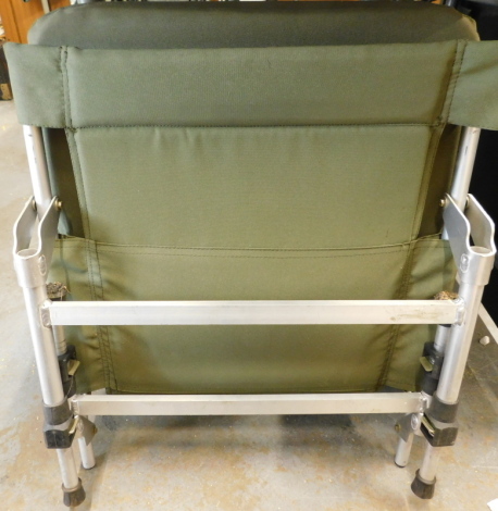 A JRC lightweight folding fishing chair.