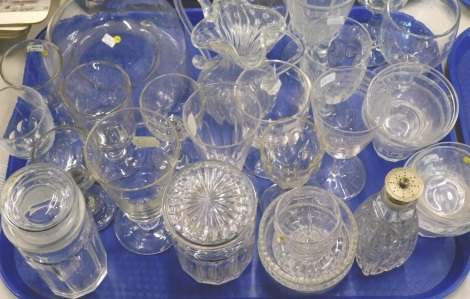 Various items of 19thC and later glass, to include a fly catcher, two handled vase, etc.