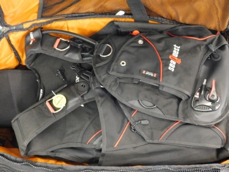 A quantity of diving equipment, to include vests, other accessories, etc.