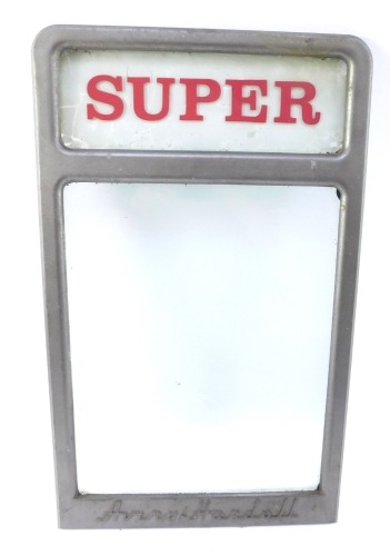 An Avery Hardoll Super petrol pump cover, 50cm x 30cm.