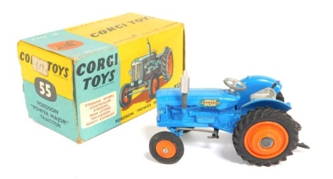 A Corgi Toys Fordson Power Major tractor, no. 55. (boxed)