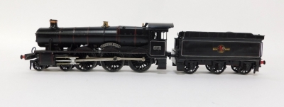 A kit built OO gauge Collett Hall Class locomotive, Ashton Hall, BR lined black livery, 4-6-0, 6942. - 2