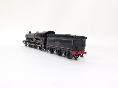 A kit built OO gauge Collett Hall Class locomotive, Ashton Hall, BR lined black livery, 4-6-0, 6942. - 4