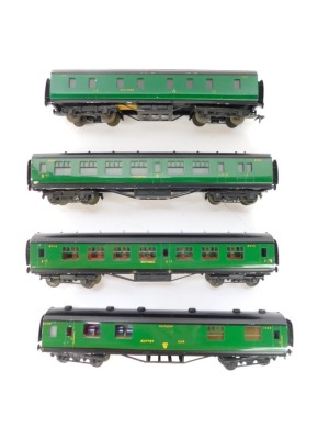 Four Exley coaches, including Third Class, buffet car, First Class car, etc. (4) - 2