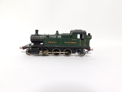 A kit built OO gauge Churchwood Class 44XX locomotive, GWR green livery, 2-6-2T, 4400. - 2