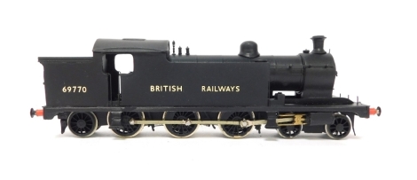 A kit built OO gauge Wordsall Class A7 locomotive, BR black livery, 4-6-2T, 69770.