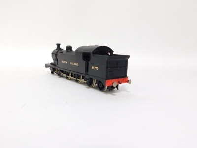 A kit built OO gauge Wordsall Class A7 locomotive, BR black livery, 4-6-2T, 69770. - 4