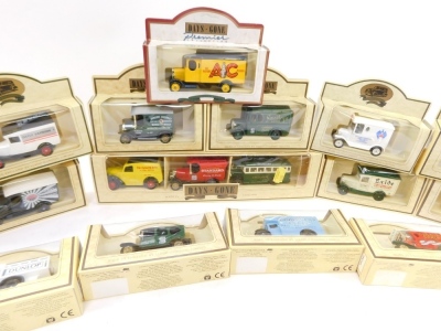 Lledo die cast vehicles, including 1934 Model A4 truck Dunlop Tyres, 1934 Chevrolet van XR Batteries, 1934 Model A4 van GPO, 1920 Model T4 van Lucas, etc., boxed. (41) - 2