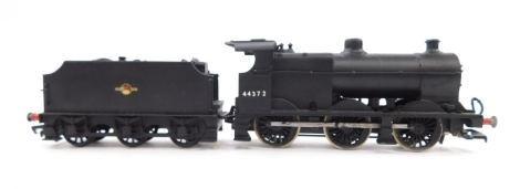 A kit built OO gauge Fowler Class 4F locomotive, BR black livery, 0-6-0, 44372, with associated box.