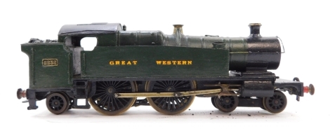 A kit built OO gauge Churchward County Tank Class locomotive, GWR green livery, 4-4-2T, 2232, with associated box.