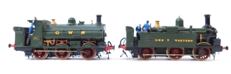 Two kit built OO gauge locomotives, comprising a Great Western Pannier Tank 0-6-0 locomotive and a Great Western Pannier Tank 0-6-0 locomotive, with associated box. (2)