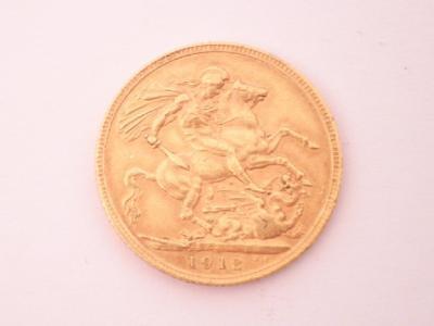 A gold sovereign 1912