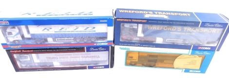 Various Corgi 1:50 scale die cast lorries, to include Reed Transport, Westfield Transport, etc., boxed. (4)