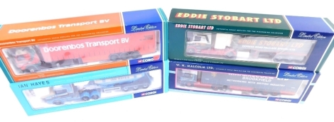 Various Corgi 1:50 scale die cast lorries, to include Doorenbos Transport BV, Ian Hayes, etc., boxed. (4)