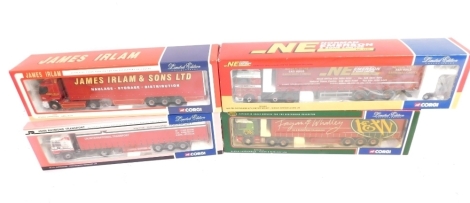 Various Corgi 1:50 scale die cast lorries, to include Fagan & Whalley, James Irlam and Sons Limited, etc., boxed. (4)