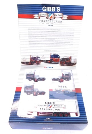 A Corgi Limited Edition 1:50 scale die cast set Gibb's Scotrains, boxed.